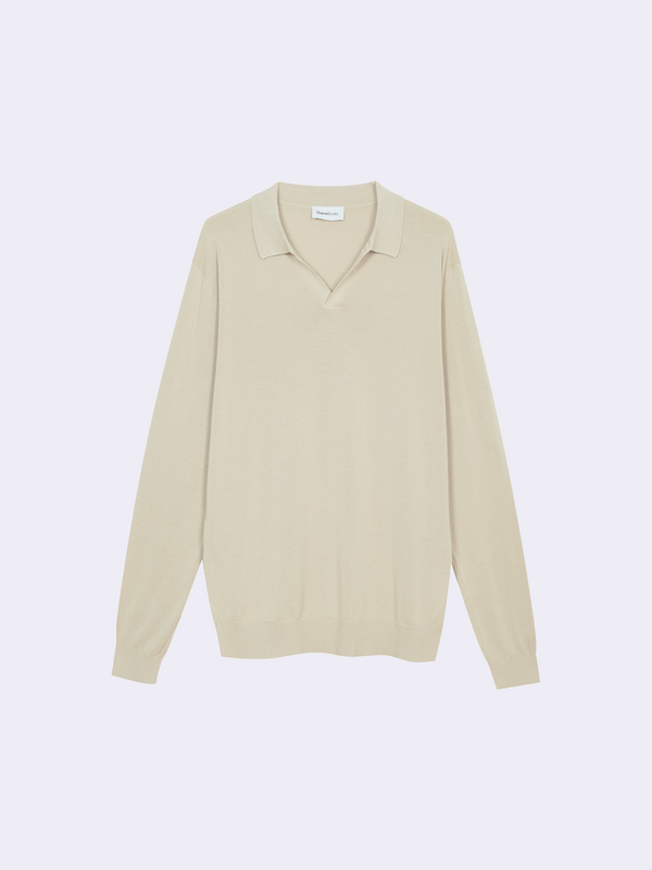 Polo senza bottoni in Cotone Leggero