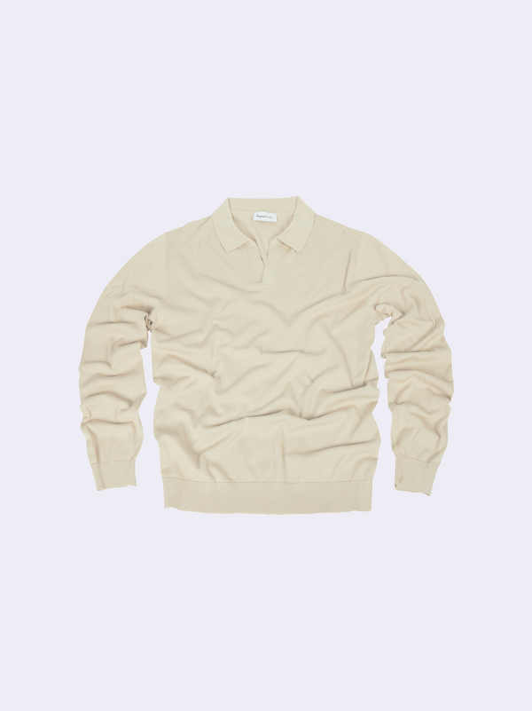 Polo senza bottoni in Cotone Leggero