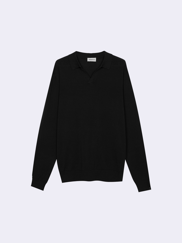 Polo senza bottoni in Cotone Leggero