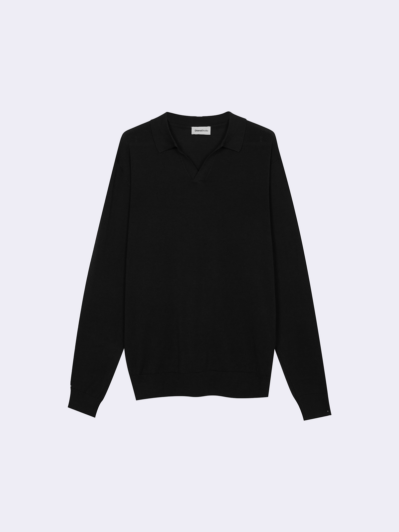 Polo senza bottoni in Cotone leggero