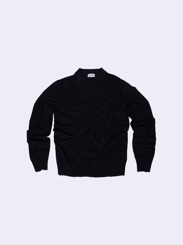 Polo senza bottoni in Cotone Leggero