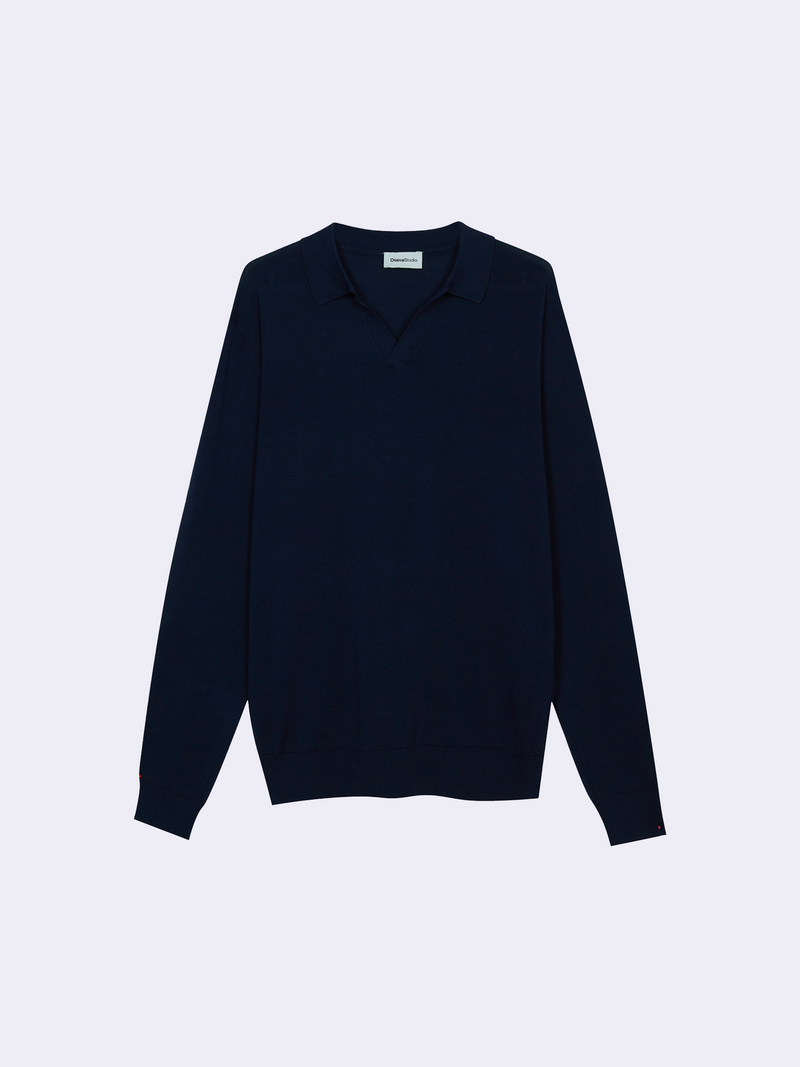 Polo senza bottoni in Cotone leggero