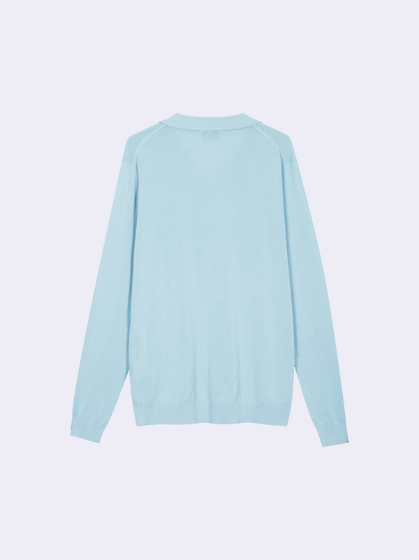 Polo senza bottoni in Cotone Leggero