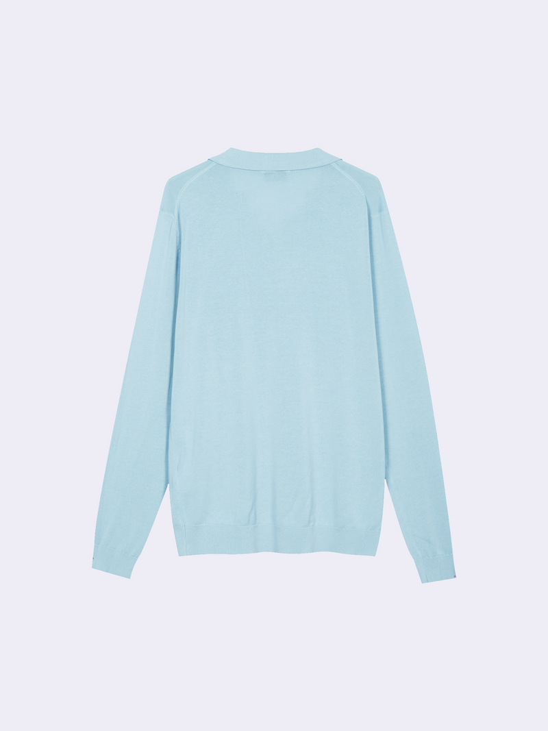 Polo senza bottoni in Cotone leggero