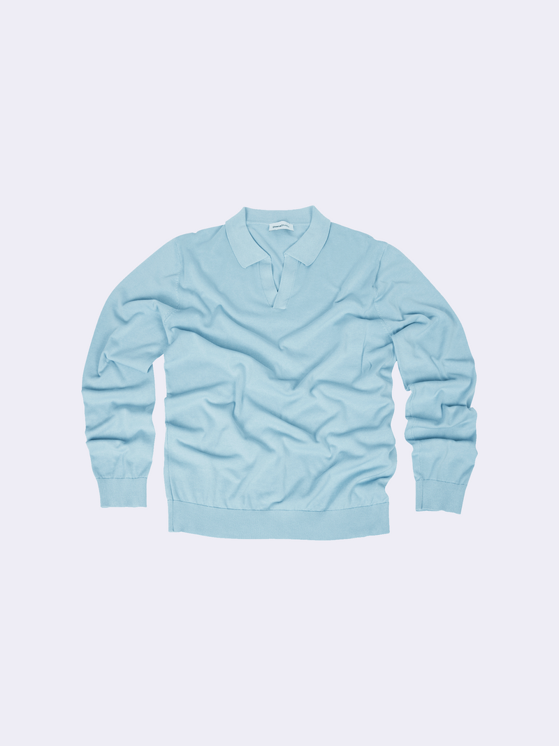Polo senza bottoni in Cotone leggero