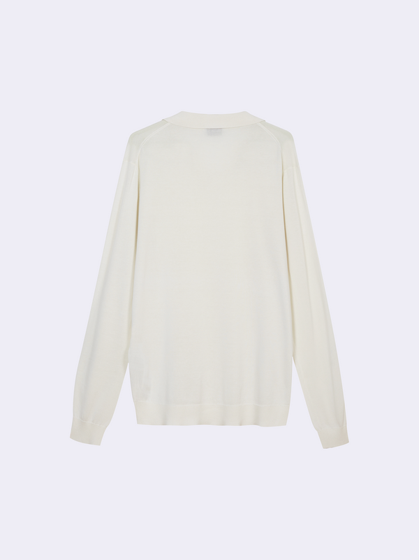 Polo senza bottoni in Cotone Leggero