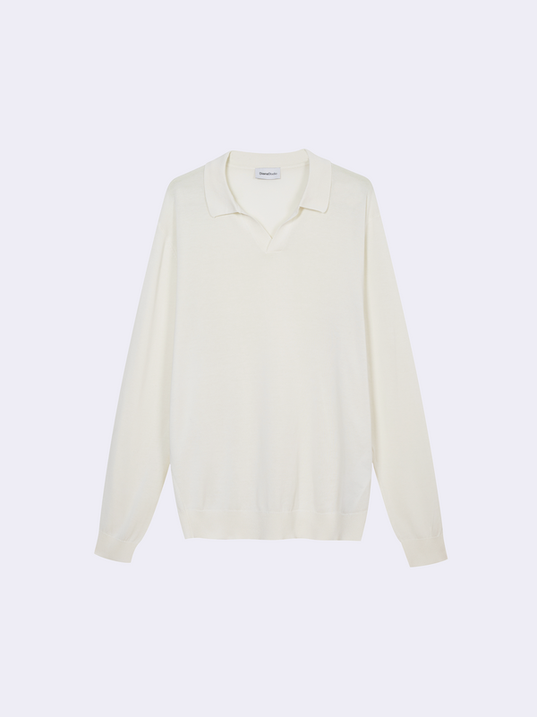 Polo senza bottoni in Cotone Leggero