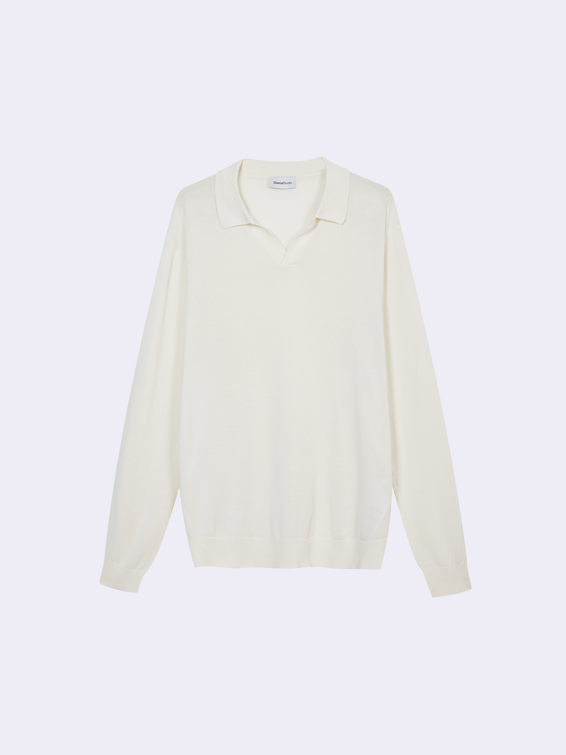 Polo senza bottoni in Cotone leggero