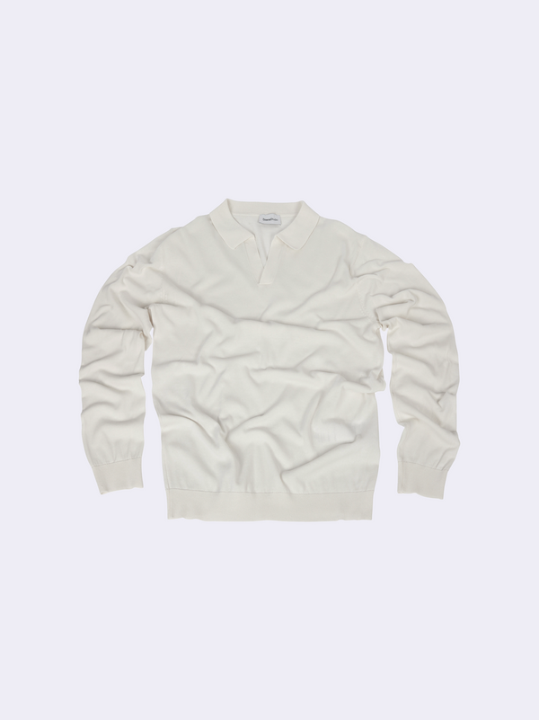 Polo senza bottoni in Cotone Leggero