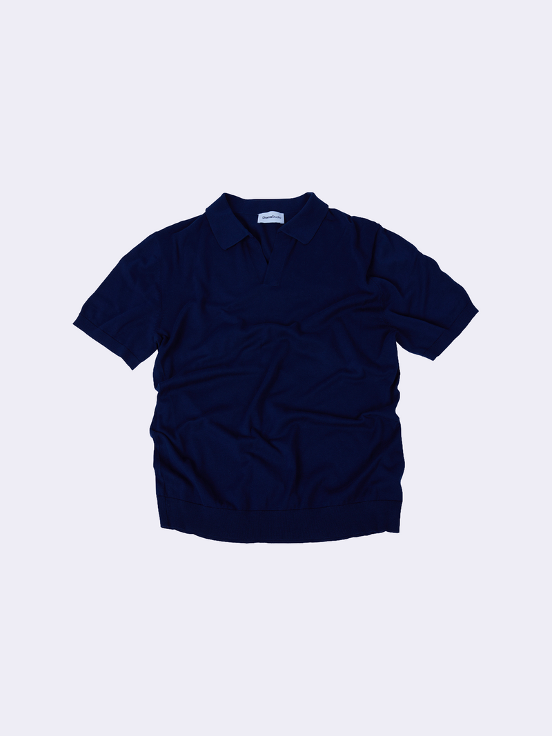 Polo senza bottoni in Cotone Leggero