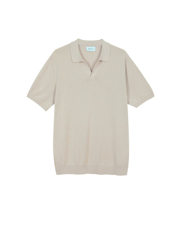 Polo senza bottoni in Cotone Leggero