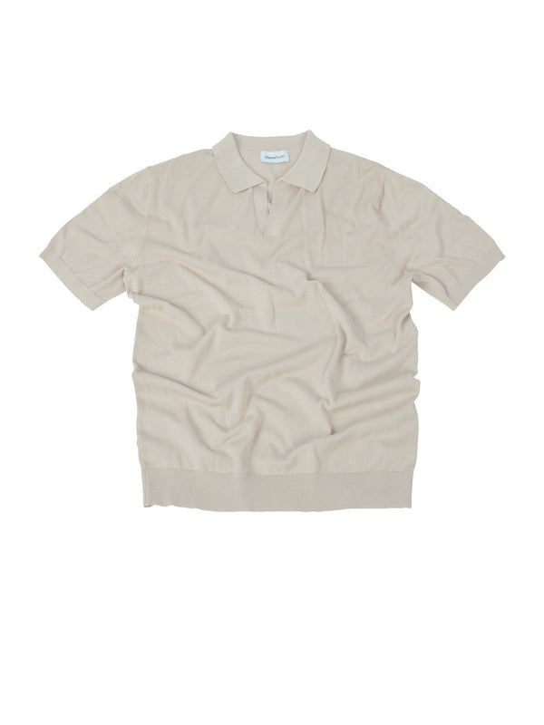 Polo senza bottoni in Cotone Leggero