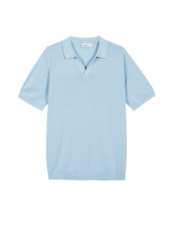 Polo senza bottoni in Cotone Leggero
