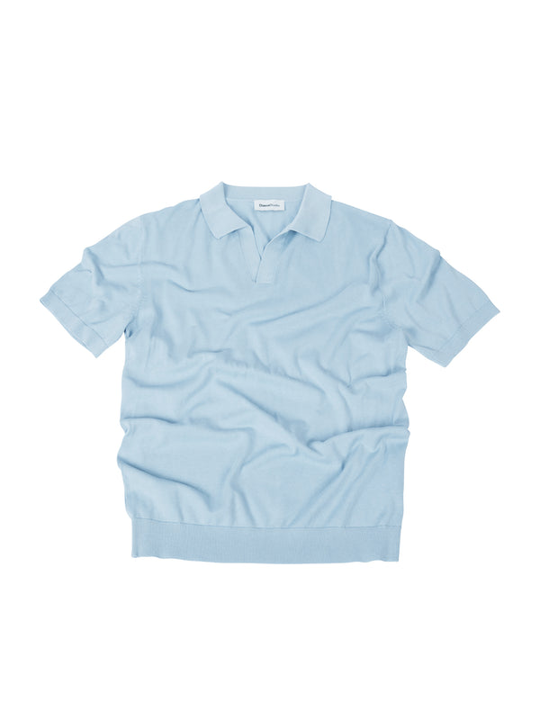 Polo senza bottoni in Cotone Leggero