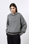 Oversize-Sweatshirt aus Baumwolle und Wolle