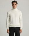 Dolcevita in Maglia Rasata in Cotone