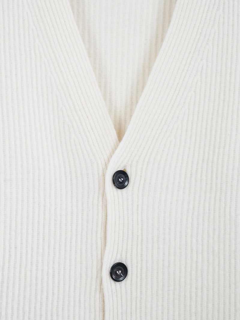 Pure Wool English Rib Cardigan
