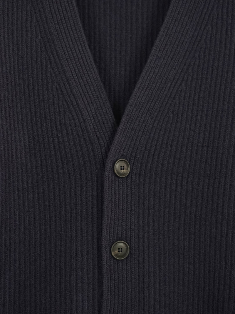 Pure Wool English Rib Cardigan