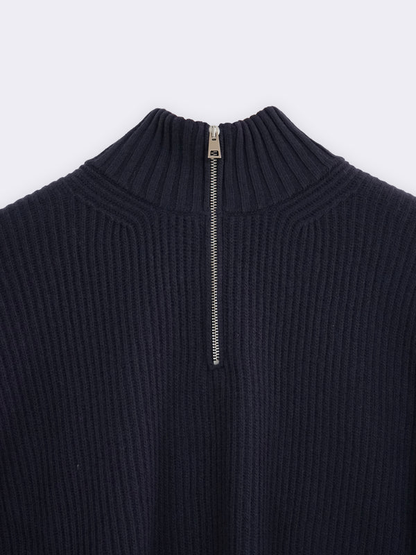 Trucker-Jacke aus reiner Wolle im englischen Strickmuster