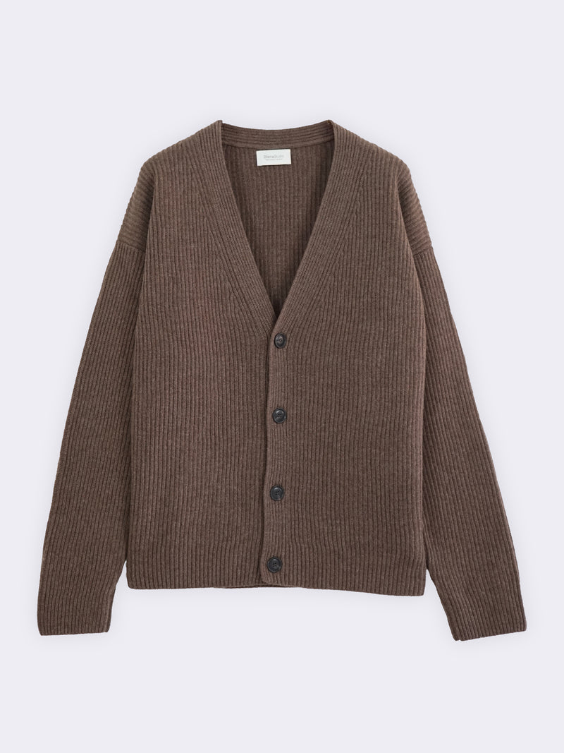 Pure Wool English Rib Cardigan