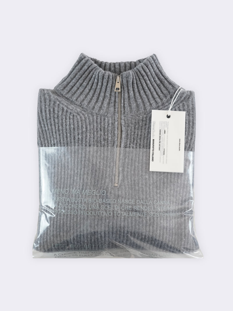 Trucker in pura Lana a maglia inglese