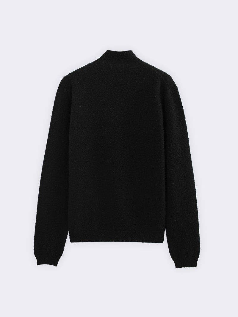 Pure Wool Mock Neck Sweater with Casentino Finish