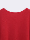 Boatneck in pura Lana con lavorazione casentino