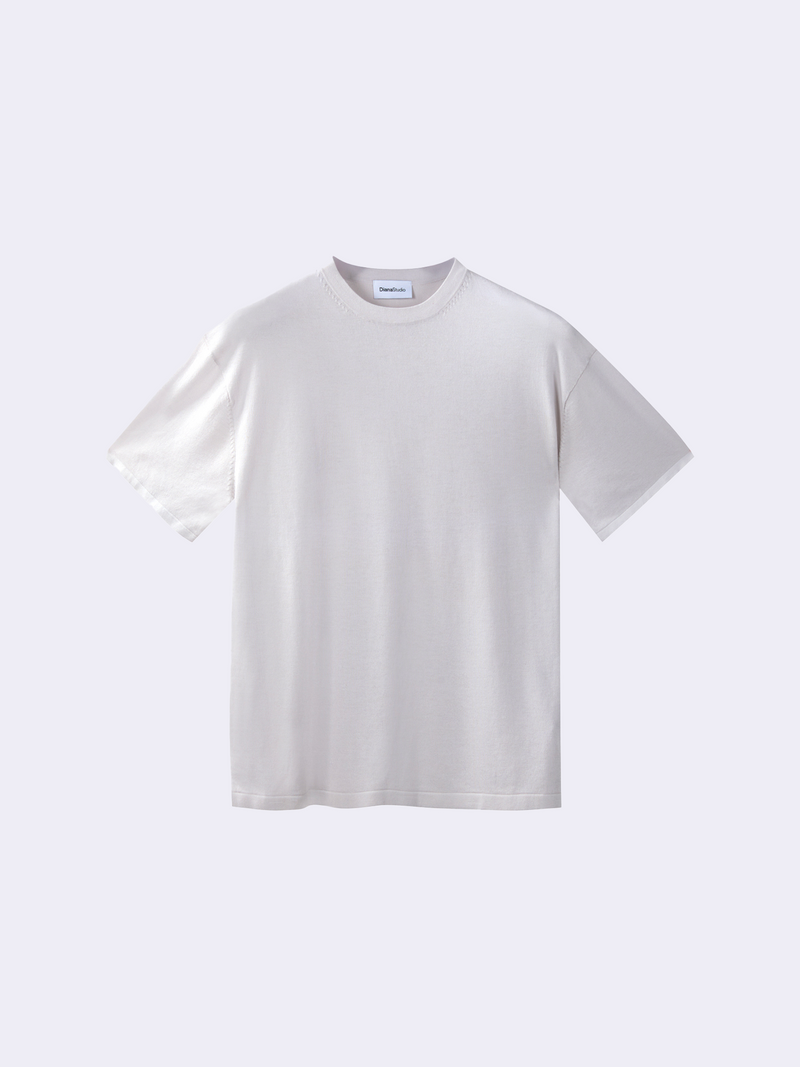 T-shirt in Cotone e Seta