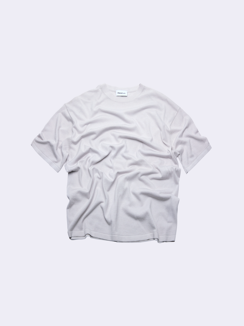 T-shirt in Cotone e Seta