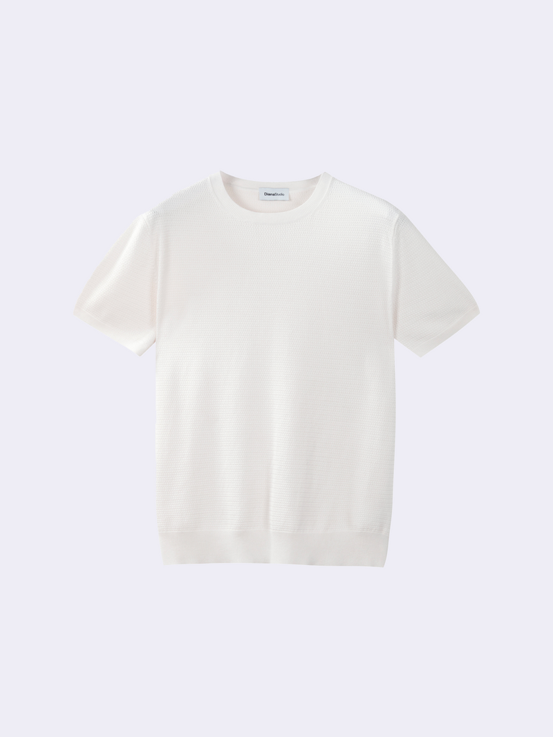 T-Shirt in Cotone leggero con struttura