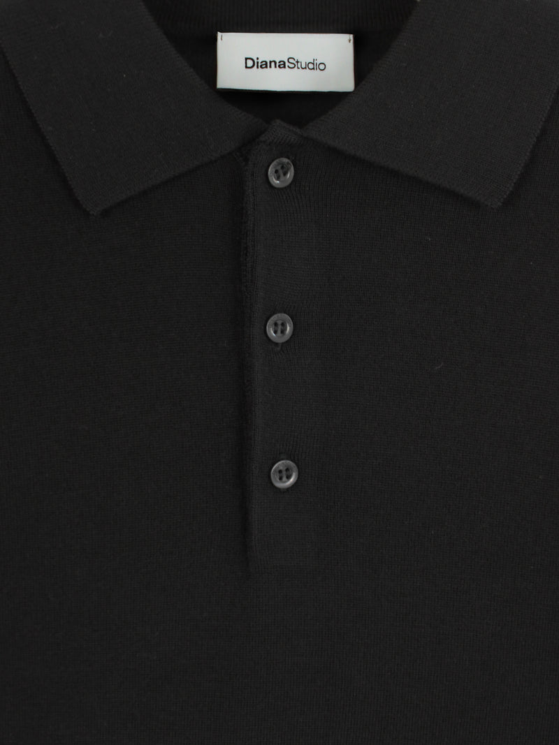 Feines Poloshirt aus Kaschmir und extrafeiner Merinowolle