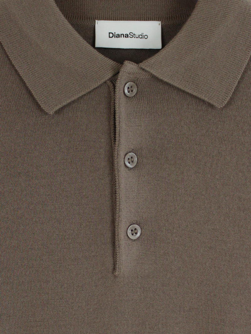 Feines Poloshirt aus Kaschmir und extrafeiner Merinowolle