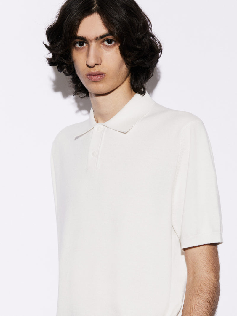 Polo in cotone con bottoni