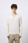 Scollo a V in Lana Merino extrafine e Cotone organico