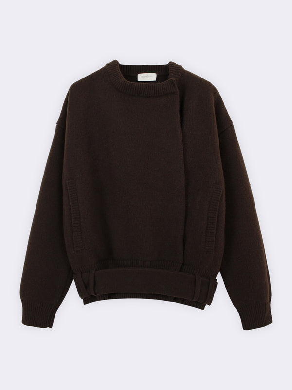 Bomber aviator in pura Lana con collo rimovibile