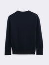 Rundhals-Pullover aus Kaschmir und extrafeiner Merinowolle