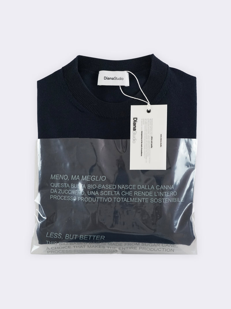Rundhals-Pullover aus Kaschmir und extrafeiner Merinowolle