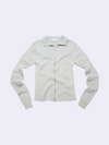 Maglia full zip in Lana e Cotone