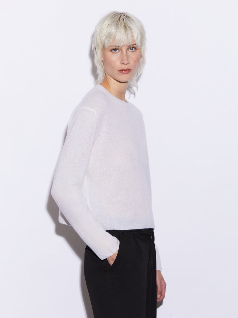 Girocollo nuvola in Cashmere e Lana