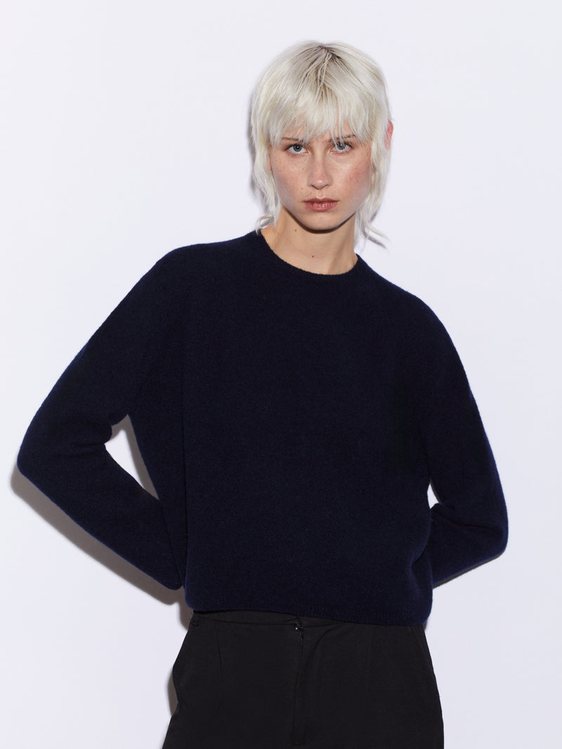 Girocollo nuvola in Cashmere e Lana