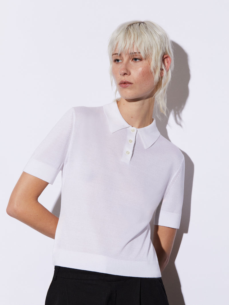 Polo in Micromodal e Seta