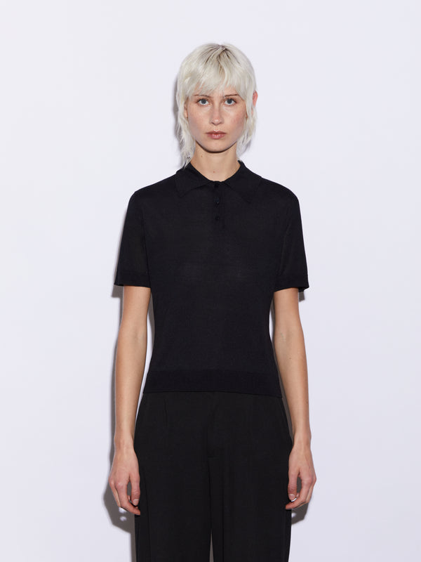 Polo in Micromodal e Seta