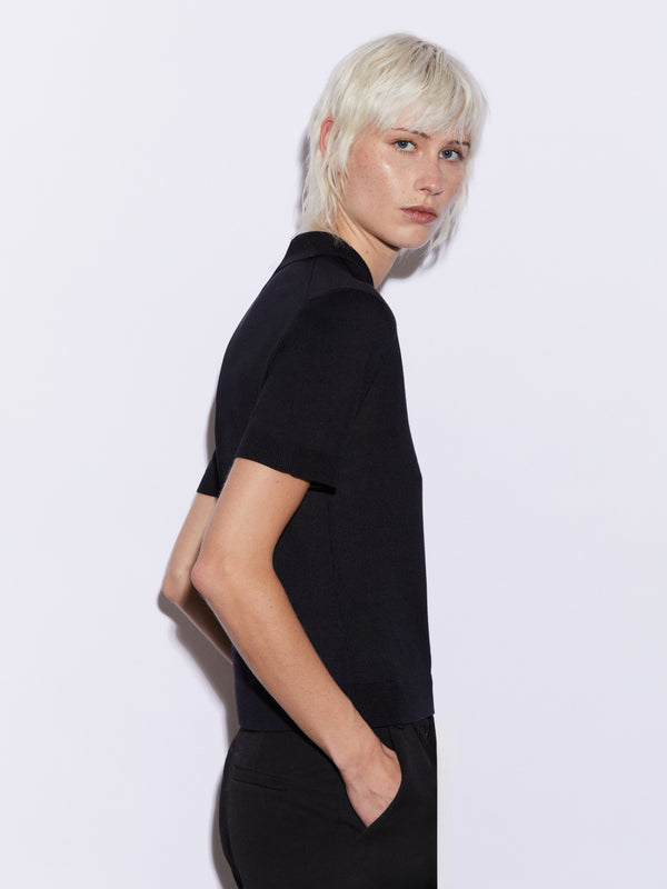 Polo in Micromodal e Seta