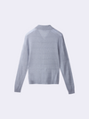 Giacca zip in Lino in punto chicco di riso