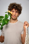 T-Shirt in maglia in Cotone Leggero - Variante Beige - Immagine 2