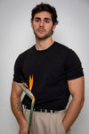 T-Shirt in maglia in Cotone Leggero - Variante Nero - Immagine 2
