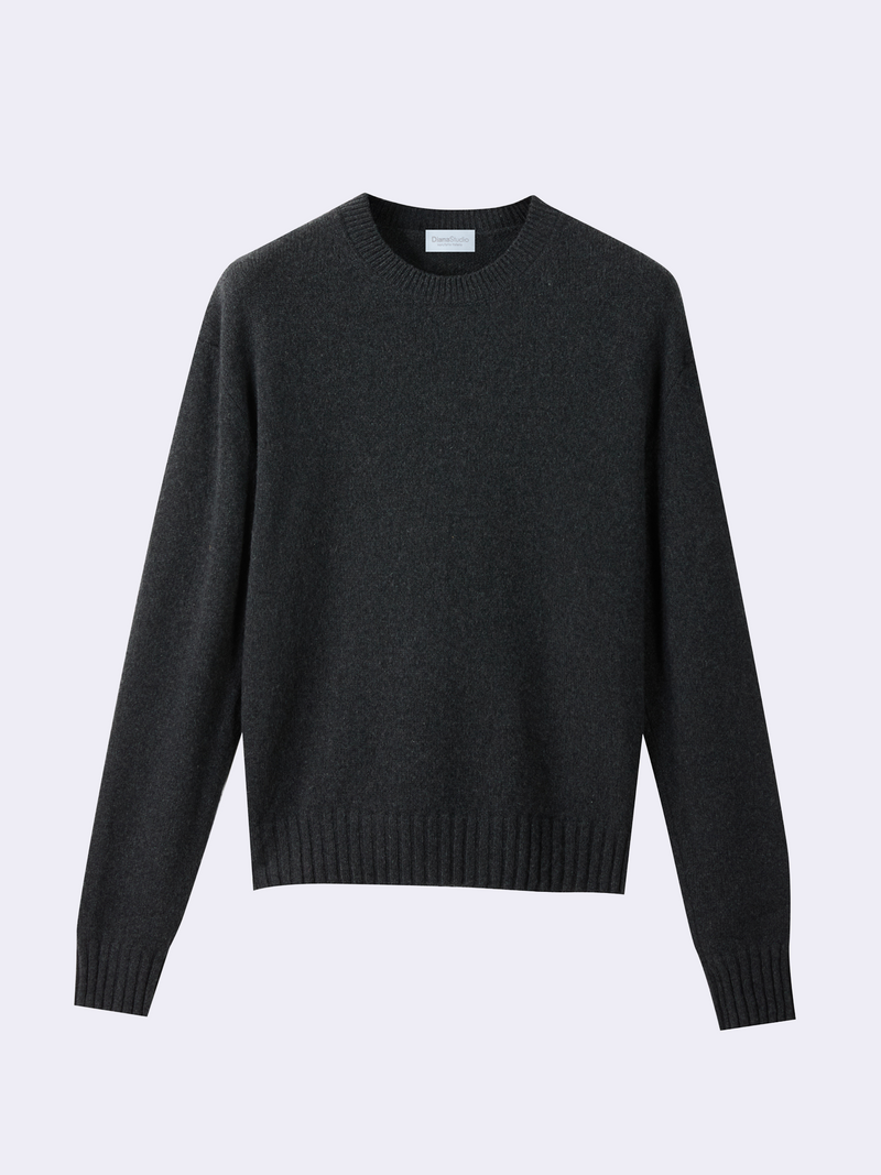 Girocollo cropped in puro Cashmere rigenerato