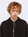 Merino Wool Milano Knit Bomber Jacket