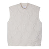 Gilet a trecce in Lana Shetland