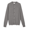 Cardigan con collo serafino misto Lana Merino bouclé